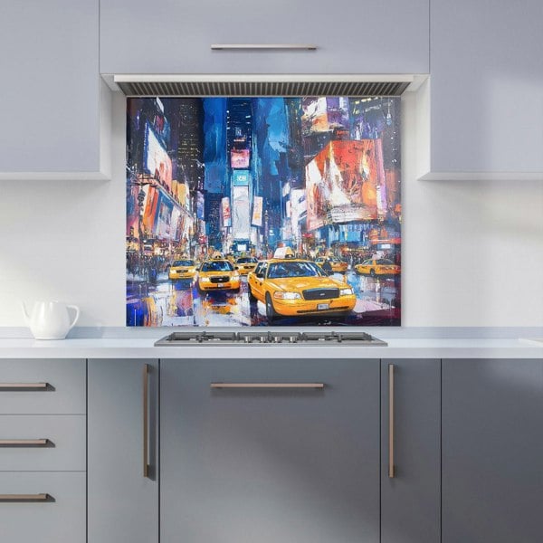 Warren Reed - Designer Neon Nights: Times Square Buzz Kitchen Splashback