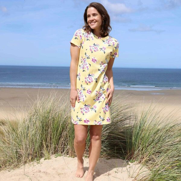 Lazy Jacks LJ115P - Patterned T-Shirt Dress - Wildflower