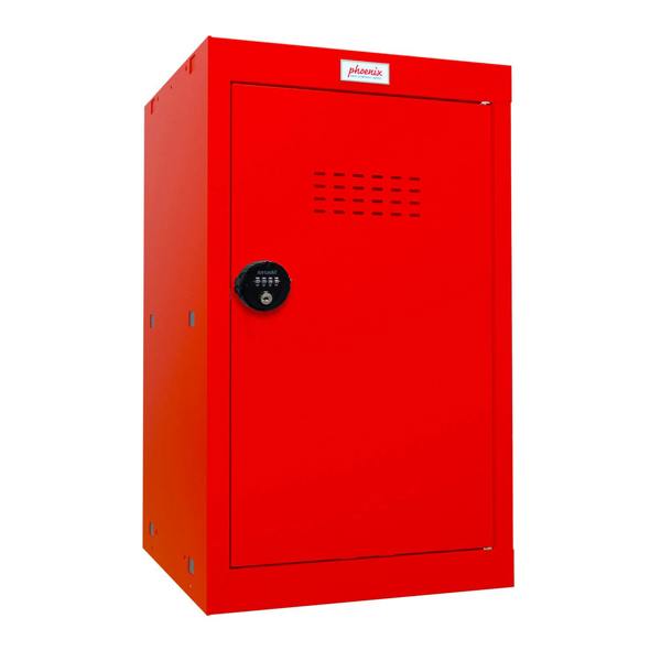 Phoenix Safe Phoenix CL0644RRC Size 3 Red Cube Locker with Combination Lock