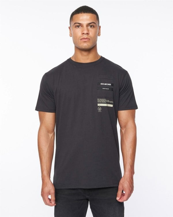 Duck and Cover Heningys T-Shirt Black