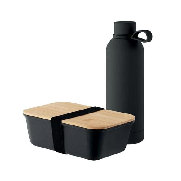 MidOcean Emerald Lunch Box & Bottle Set - Black - 