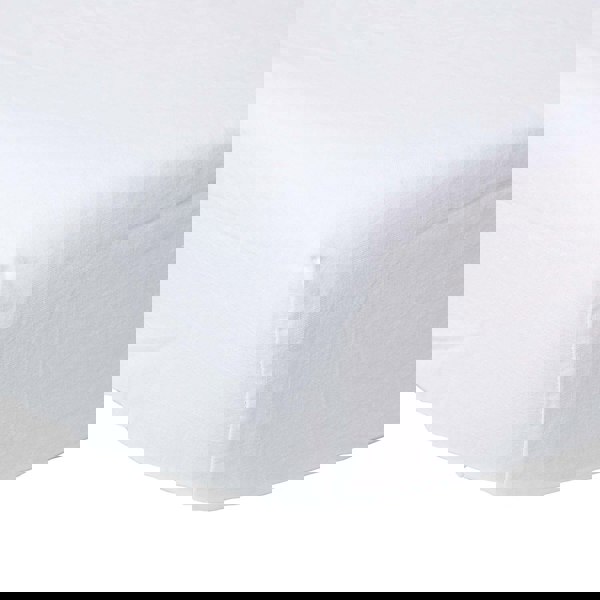 HOMESCAPES French Flax Linen Fitted Sheet – 30 cm Deep