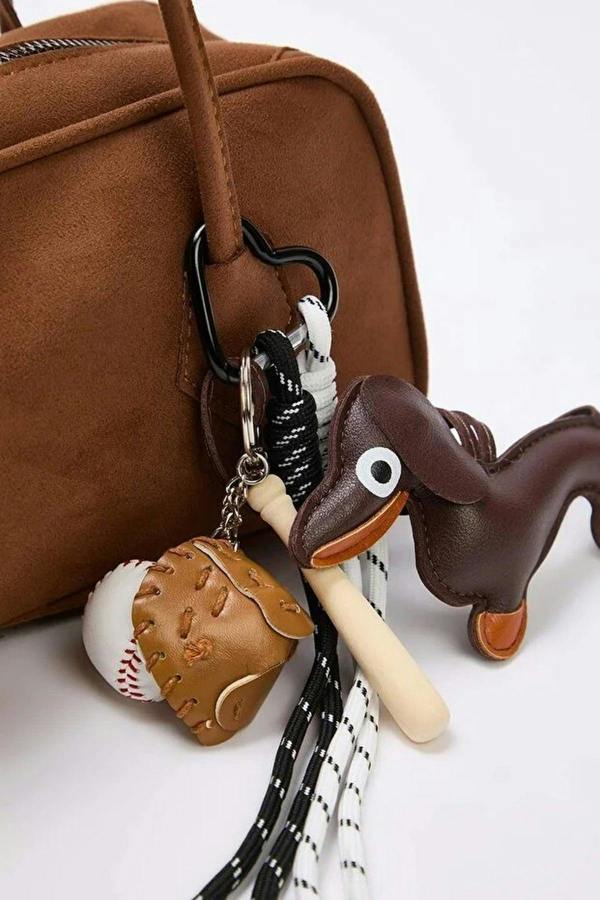 WOVCOR Charm Detailed Women's Mini Bowling Shoulder Bag