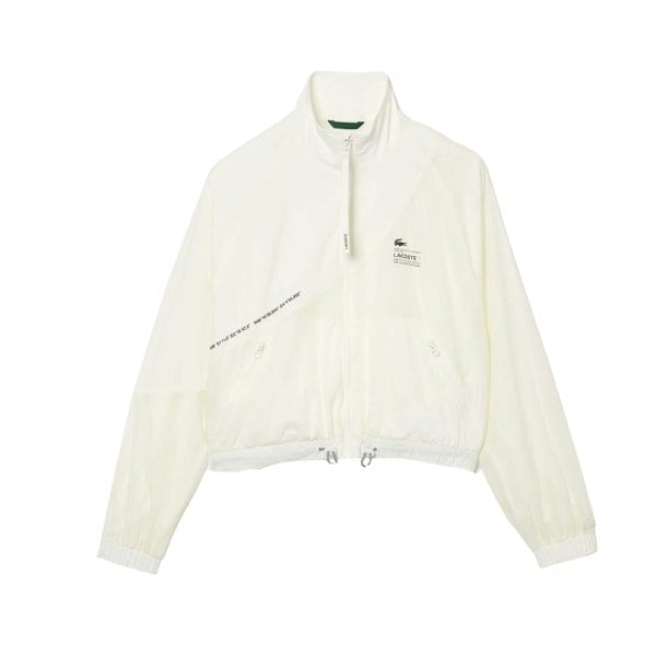 Lacoste Womens/Ladies Mesh Lined Jacket - Cream