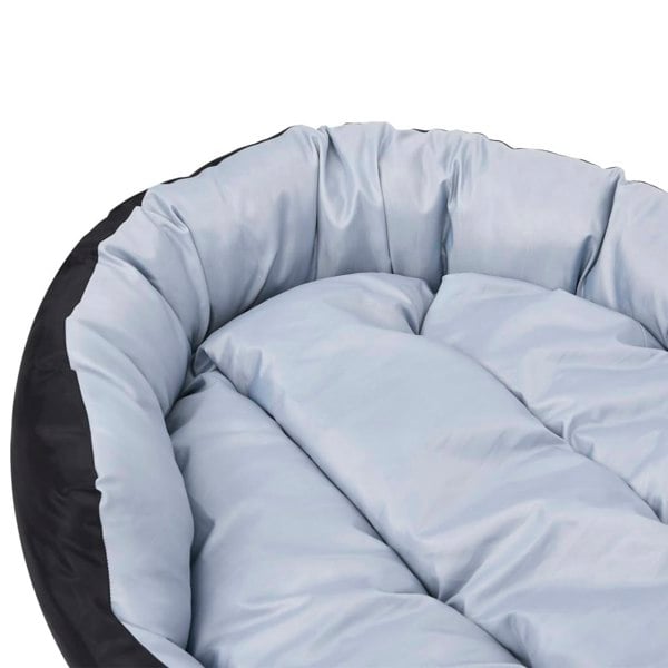 Berkfield Reversible & Washable Dog Cushion Grey and Black 110x80x23 cm
