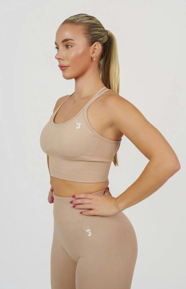 V3 Apparel Form Seamless Scrunch Leggings & Sports Bra Set - Dusty Pink