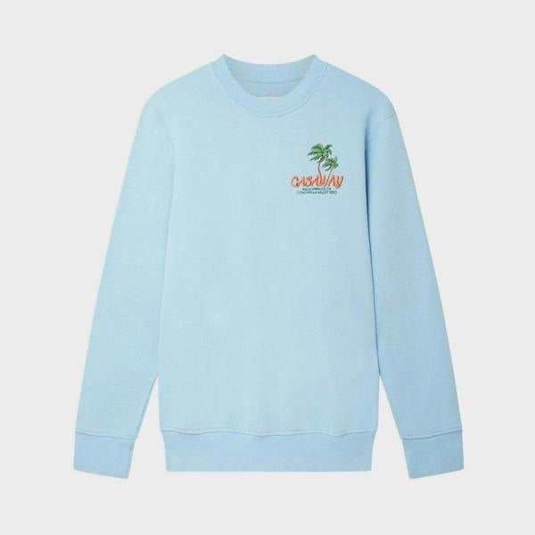 Casablanca Embroidered Sweatshirt Coachella Valley Blue