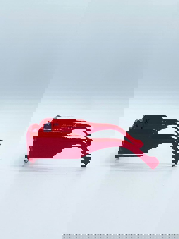 SVNX Chunky Rectangle Sunglasses in Red