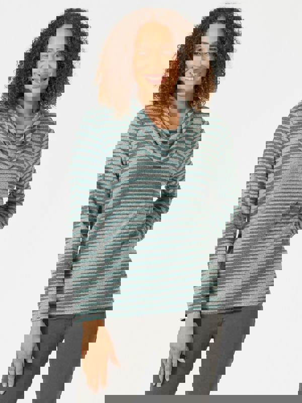 PennyPlain Supersoft Cowl Neck Top - Mint