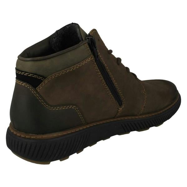 Rieker Mens Rieker Lightweight Lace Up Detailed Ankle Boots B3308