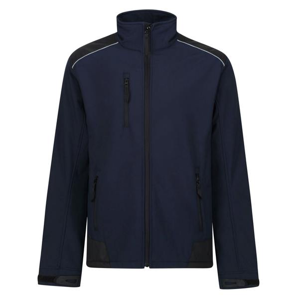 Regatta Mens Sandstorm Workwear Softshell Jacket - Navy/Black - 