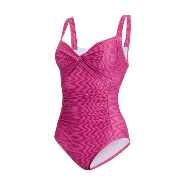 Regatta Womens/Ladies Sakari Retro Wave Tummy Control One Piece Swimsuit - Pink