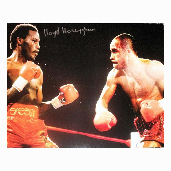 Lloyd Honeyghan signed 16x12 photo — Unframed