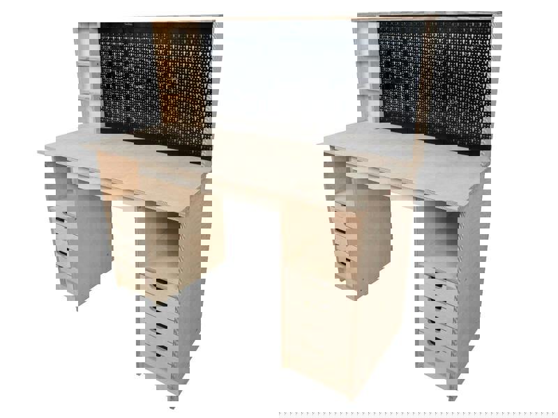 wooden cabinet workbench