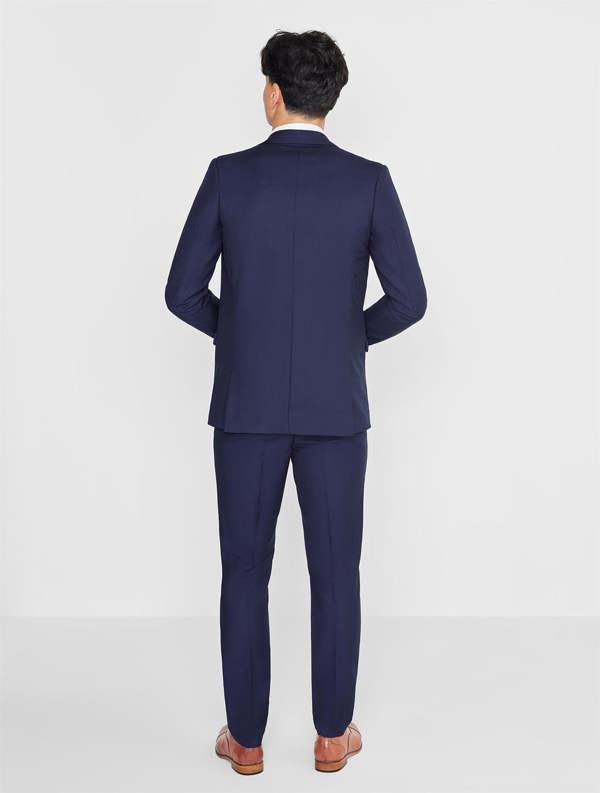 Navy check page boy outfit