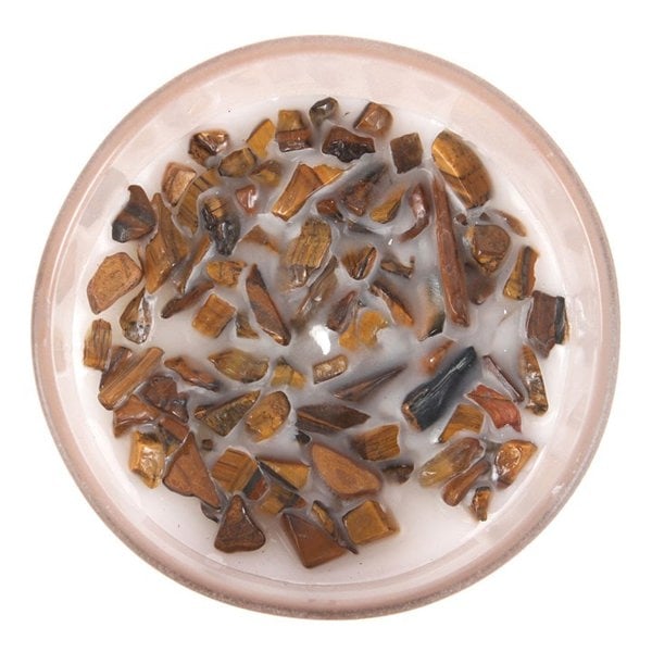 Serano Full Moon Eucalyptus Manifestation Candle with Tiger's Eye