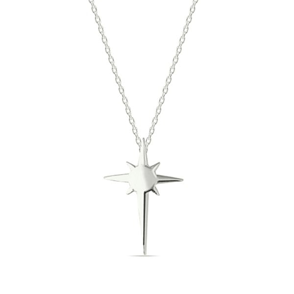 Postella Single Star Sterling Silver Necklace - Spero London