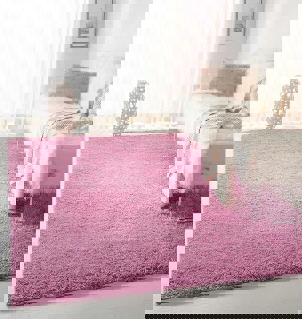 Smart Living Shaggy Rug - Dusky Pink