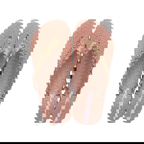 Ipanema GLAM SPECIAL Womens Flip Flops Rose Gold Crystal