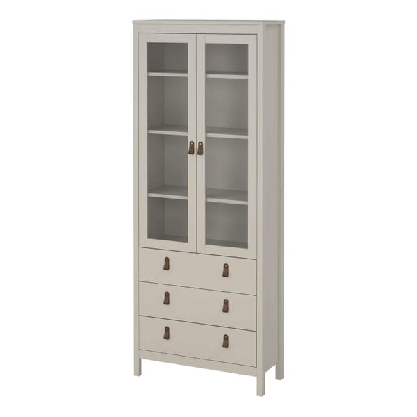 Wyld Haus Wildberry Cashmere China Cabinet 2 Glass Doors 3 Drawers