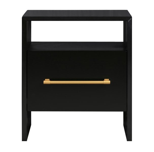 Furniture Edit Libre Black Nightstand Bedside Table