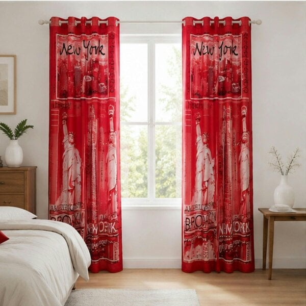 Smart Living Inspire Curtain - Red - 66"x72"