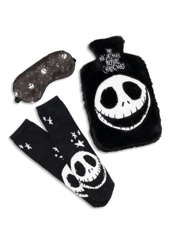 Disney Unisex Black NMBC Hot Water Bottle With Eye Mask and Socks (One Size)