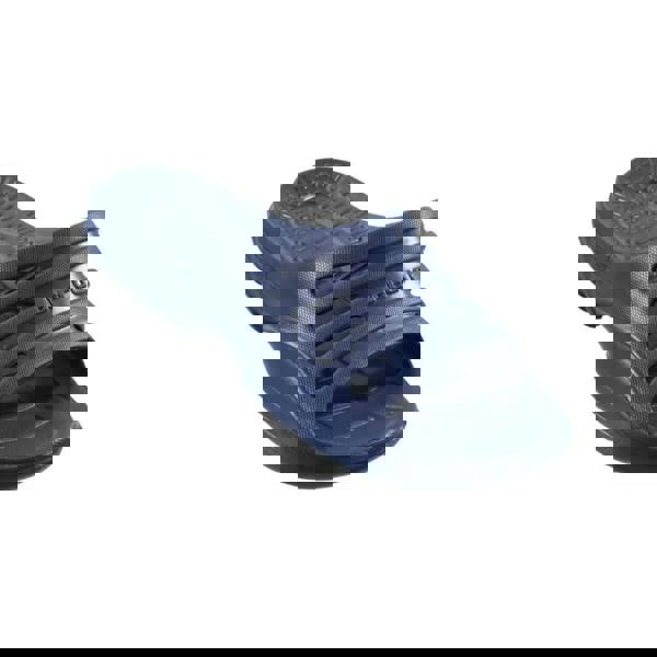 Beco navy pool sauna slippers for men with textured sole and adjustable strap