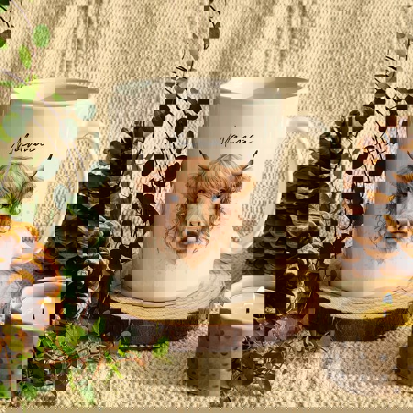 Personalised Memento Company Personalised Highland Cow Mug - Female