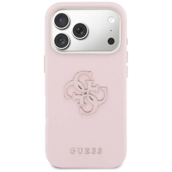 Guess FW Resin Big 4G Logo Case for iPhone 17 Pro 6.3" Pink - GUHCP17L5PS4RGGP