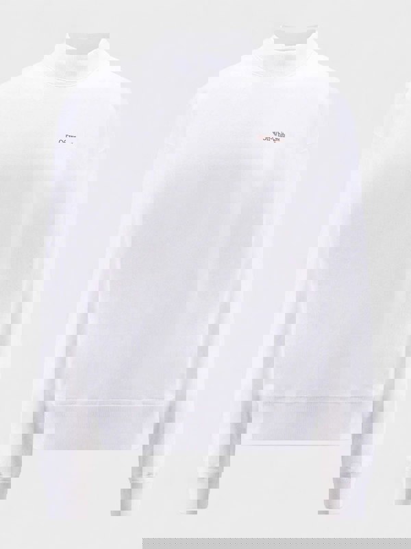 Off-White Scratch Arrow Skate Crewneck White