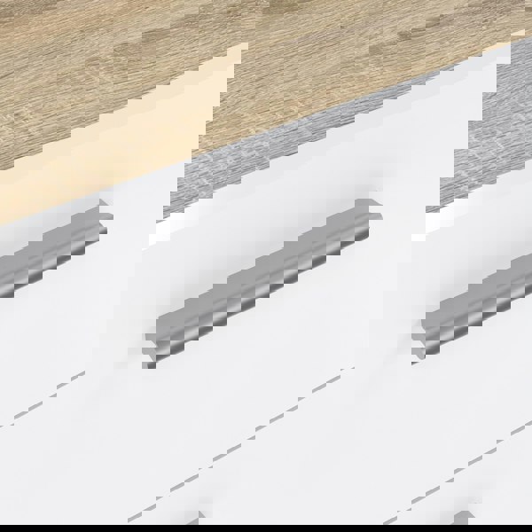 Furniture To Go Pepe Chest of 5 Drawers in Oak with White High Gloss