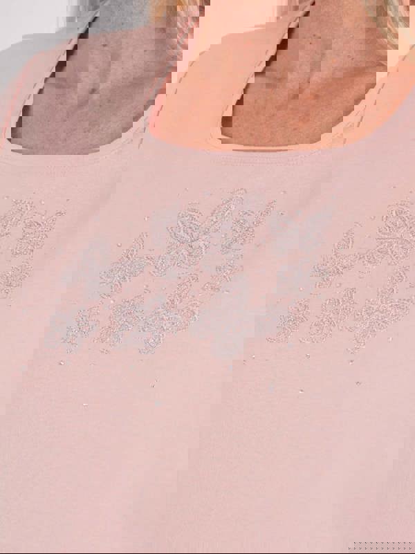 TIGI Butterfly Floral Embellished Top