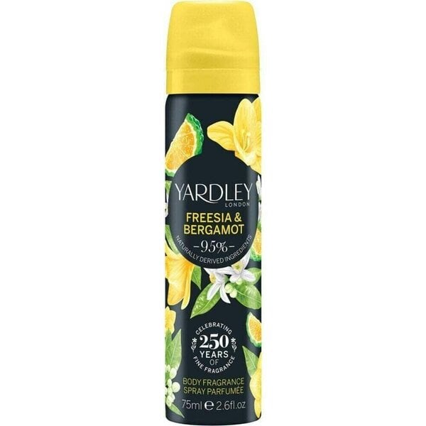 Yardley Freesia & Bergamot 75ml Body Spray For Her