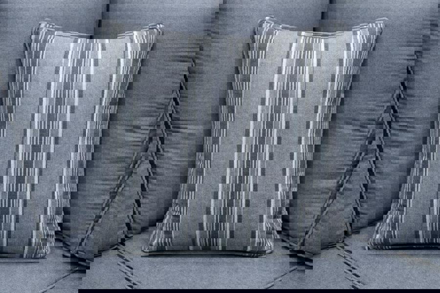 Scatter Cushions 45cmx45cm (18"x18") - Garden Sofa Cushions Pillows UK Made Grey Stripe The Garden Furniture Shop