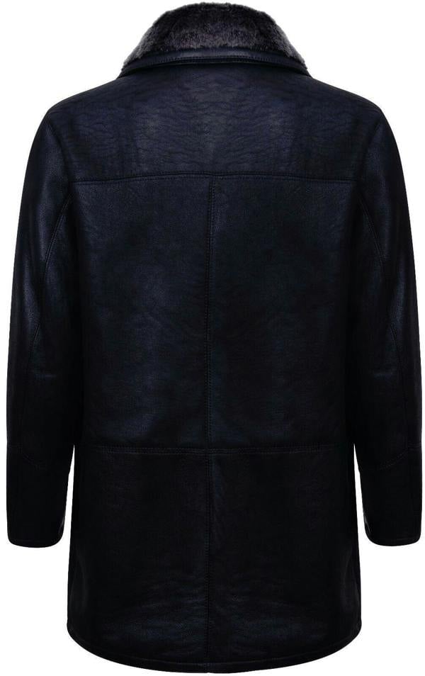 Infinity Leather Mens Warm Shearling Sheepskin Leather Coat-Florence