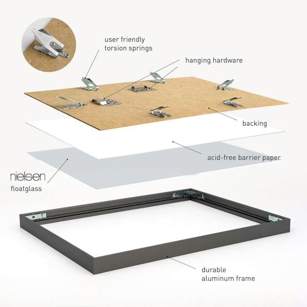 nielsen Alpha Aluminium Picture Frame - Oak