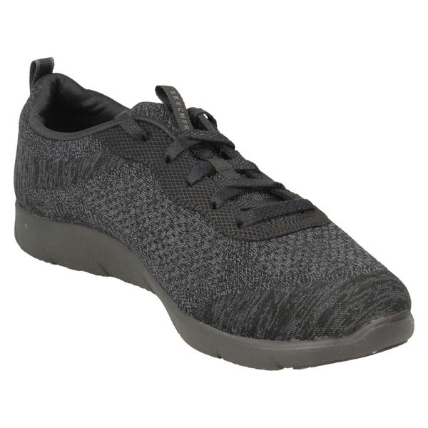 Skechers Ladies Arch Fit Comfort Lace Up Casual Trainers Lavish Wish 104272