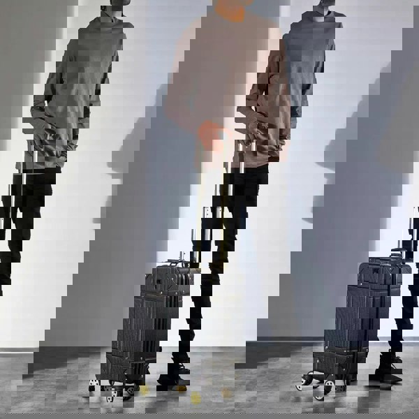 Rock Vintage - Suitcase Hard-Shell 4 Spinner Wheels Travel Bag