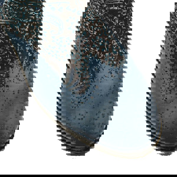 Embassy London Mamacita - Silver Blue - Women's almond toe chelsea boot with wingtip brogue detail