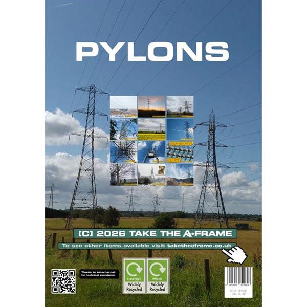 Pylons A3 Calendar 2027, Wall Calendars, Month To View, Natural World, Gift