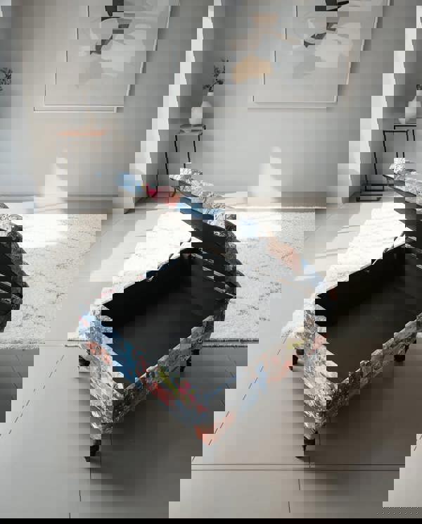 PREMIUM Ottoman storage square Demask multicolour - ISTOOLS