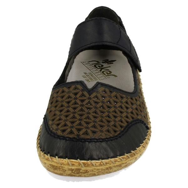 Rieker Ladies Rieker Summer Shoes With Punched Out Detailing 44864