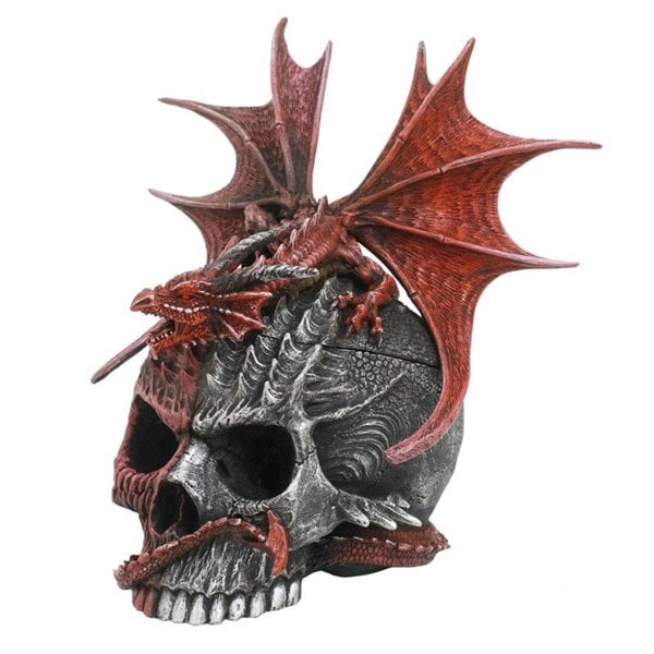 Serano Serpent Infection Lidded Skull Ornament by Spiral Direct