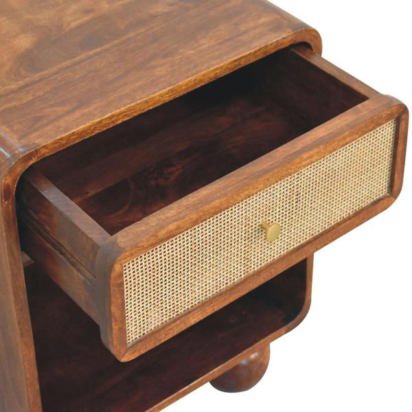 Artisan Furniture Chestnut Open Woven Bedside