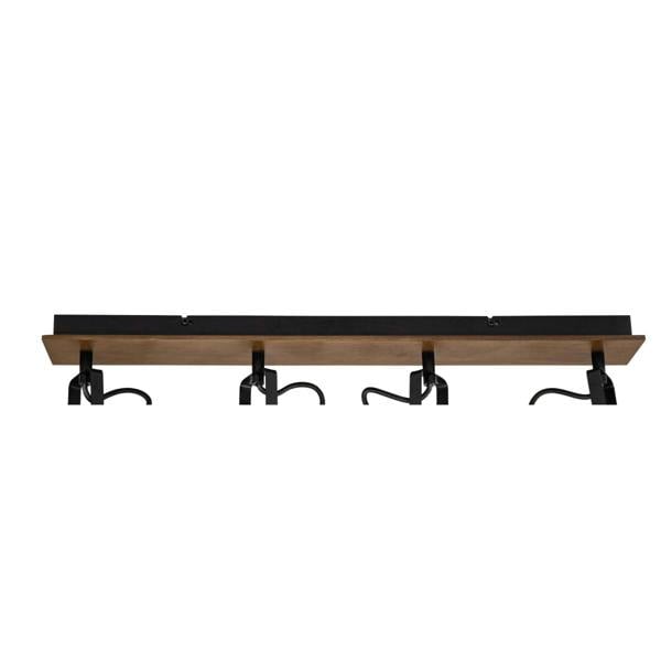COSYLYTE Kendan 4 Light Matt Black Wire Shade Spotlight