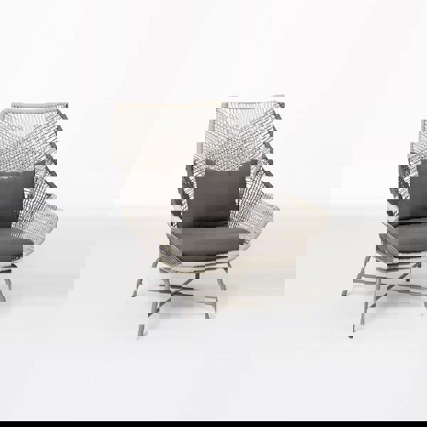 Carmean Rattan Chair and Footstool, Outdoor-Weilai Concept-Weilai Concept