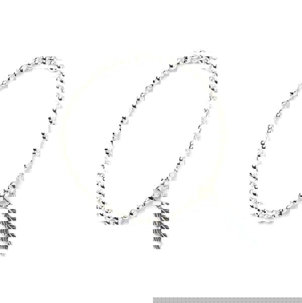 Feather on Silver Ball Bead Bracelet - MYLEE London