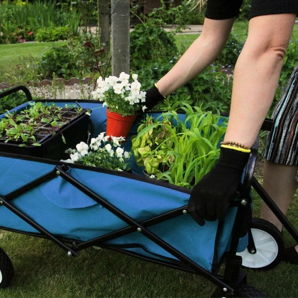 Monstershop Foldable Garden Cart - Blue