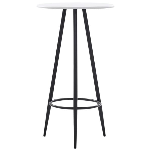Berkfield Bar Table White 60x107.5 cm MDF